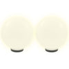 VIDAXL LED -Lampenlampen 2 Stcs rund 30 cm PMMA