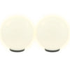 VIDAXL LED -Lampenlampen 2 Stcs rund 40 cm PMMA