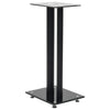 Vidaxl Lautsprecherstandards Säulendesign Temperiertes Glas schwarz 2 PCs