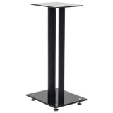 Vidaxl Lautsprecherstandards Säulendesign Temperiertes Glas schwarz 2 PCs - afbeelding 2