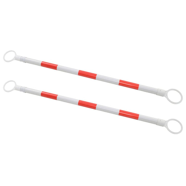 Vidaxl-Pylonstangen zusammenklappen 116-197 cm Kunststoff 2 STs