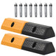 VIDAXL -Parkblöcke 49x15x9 cm Gummi 2 PCs