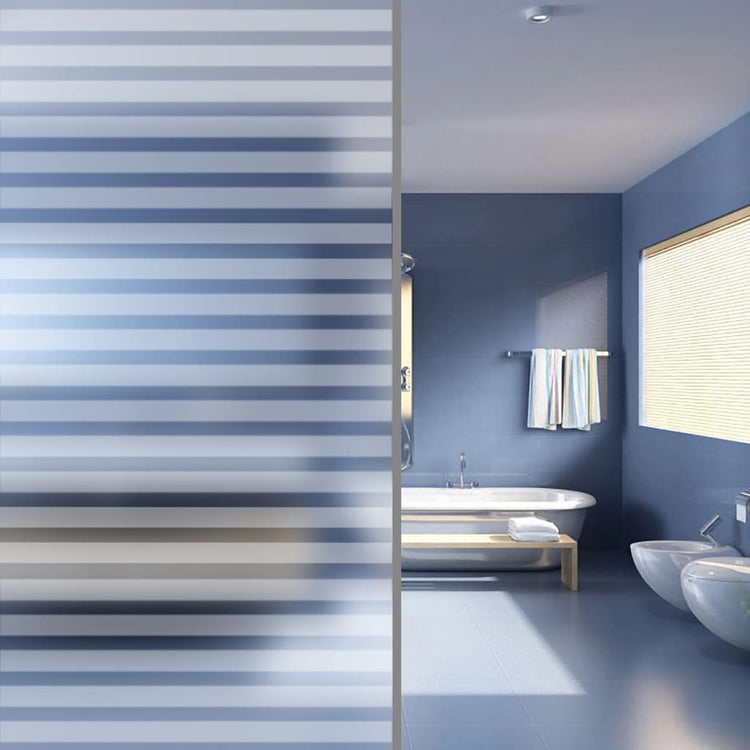 Vidaxl Privacy Film Matte Stripes Selbstadhäsiv 0,9 x 5 m