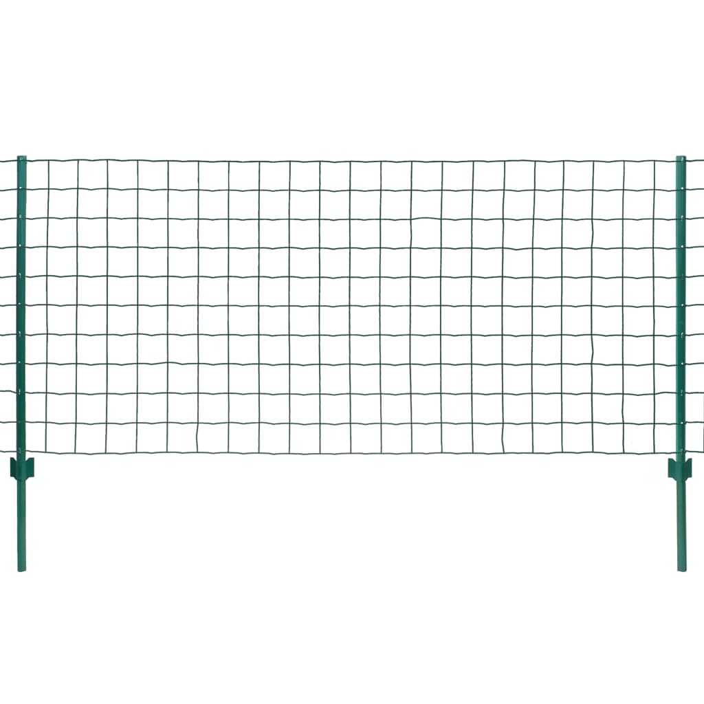 Vidaxx Eurozaun 20x0,8 m Stahl grün