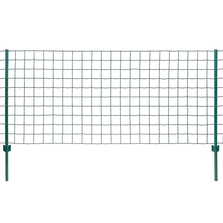 Vidaxx Eurozaun 20x0,8 m Stahl grün