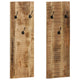 VIDAXL -Wandhaube Stellen 2 ST 36x110x3 cm Festes Mangoholz