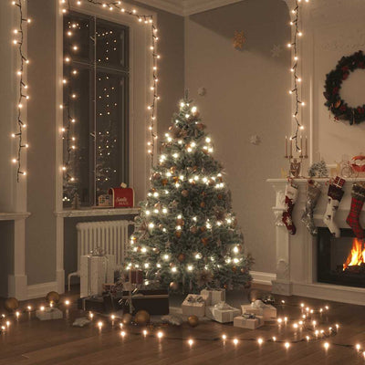 Vidaxl Lichtkabel mit 400 LEDs mit 8 leichten Effekten 40 M warmes Weiß