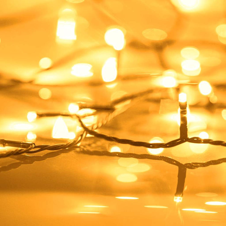 Vidaxl Lichtkabel mit 600 LEDs mit 8 leichten Effekten IP44 60 M warmes Weiß