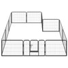 Vidaxl Hundelauf mit 12 Panels 80 x 60 cm Stahlschwarz