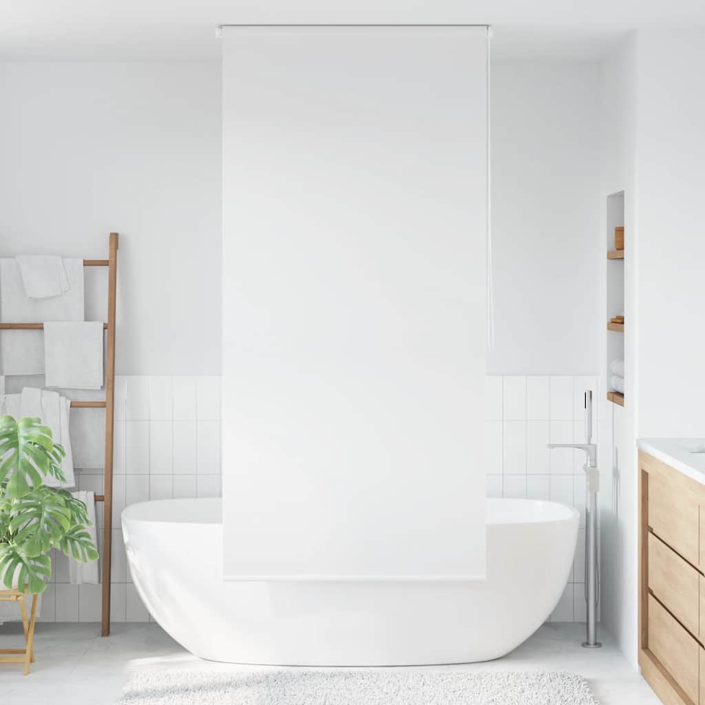 Vidaxl Roller Blind für Dusche 100x240 cm Weiß