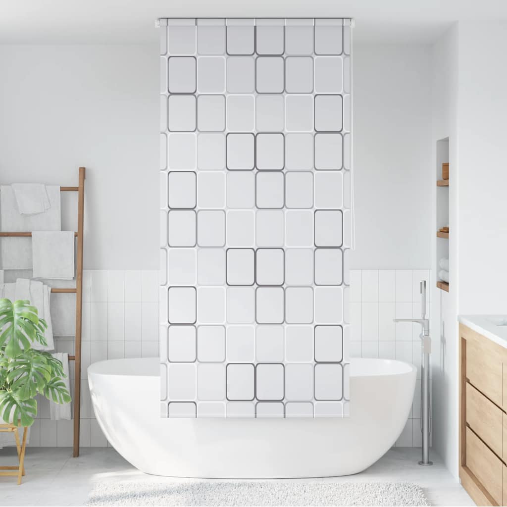 Vidaxl Roller Blind für Dusche 80x240 cm Quadrat