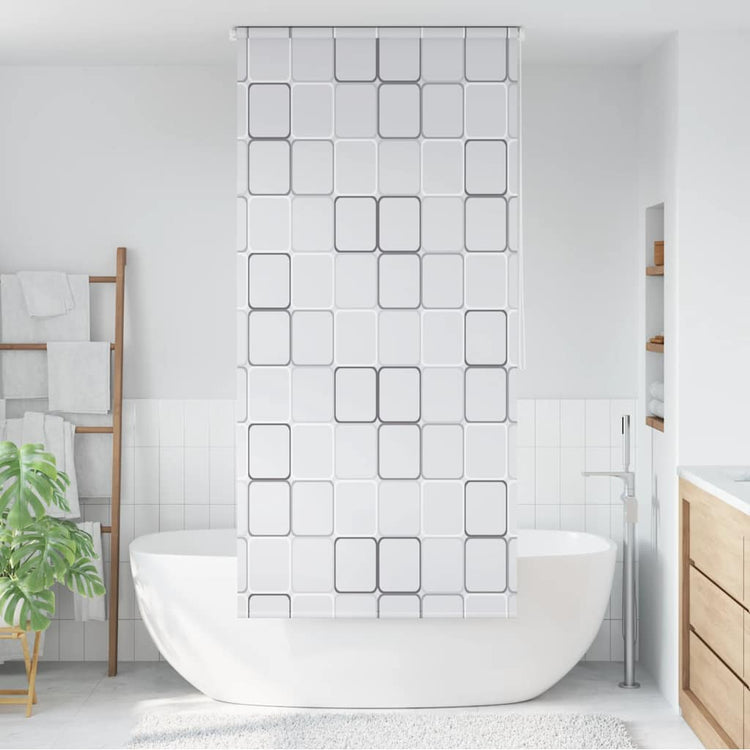 Vidaxl Roller Blind für Dusche 120x240 cm Quadrat