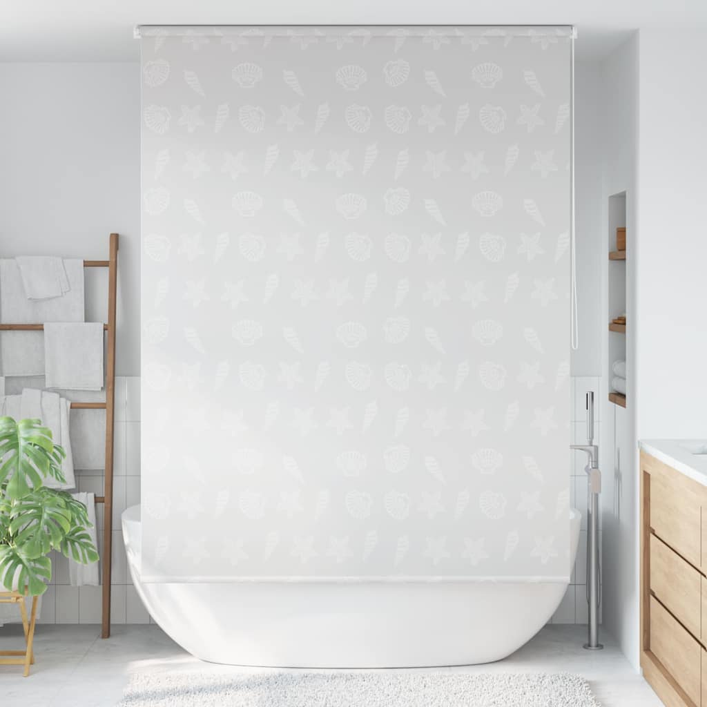 Vidaxl Roller Blind für Dusche 140x240 cm Seestern