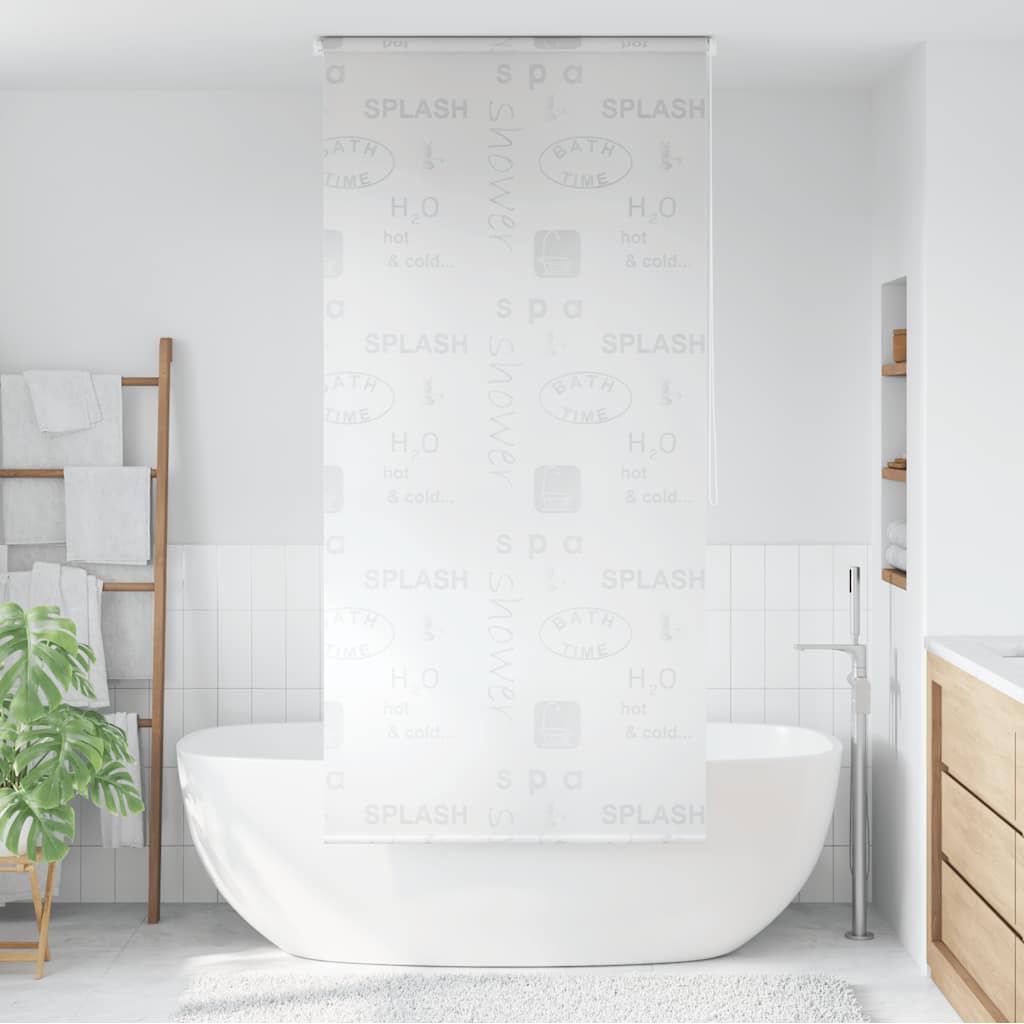 Vidaxl Roller Blind für Dusche 80x240 cm Spritzer