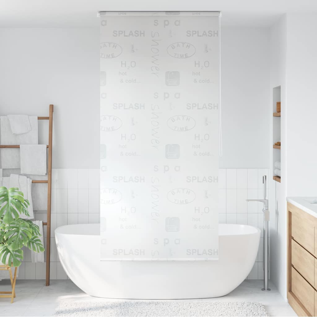 Vidaxl Roller Blind für Dusche 120x240 cm Spritzer