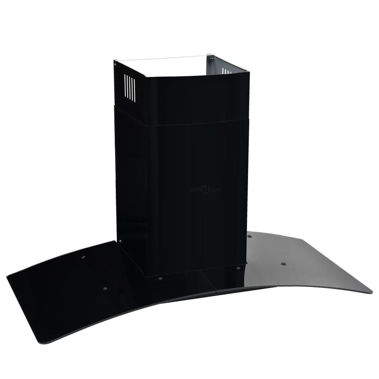 Vidaxl Wandextraktionshaube 756 m³ U 90 cm Edelstahl schwarz