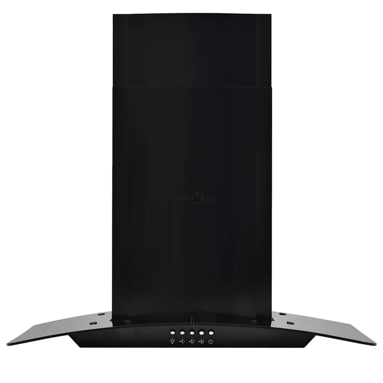 Vidaxl Wandextraktionshaube 756 m³ U 60 cm Edelstahl schwarz