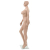 Vidaxl Etalage Doll Sexy Frau mit Glasfuß 180 cm Beige