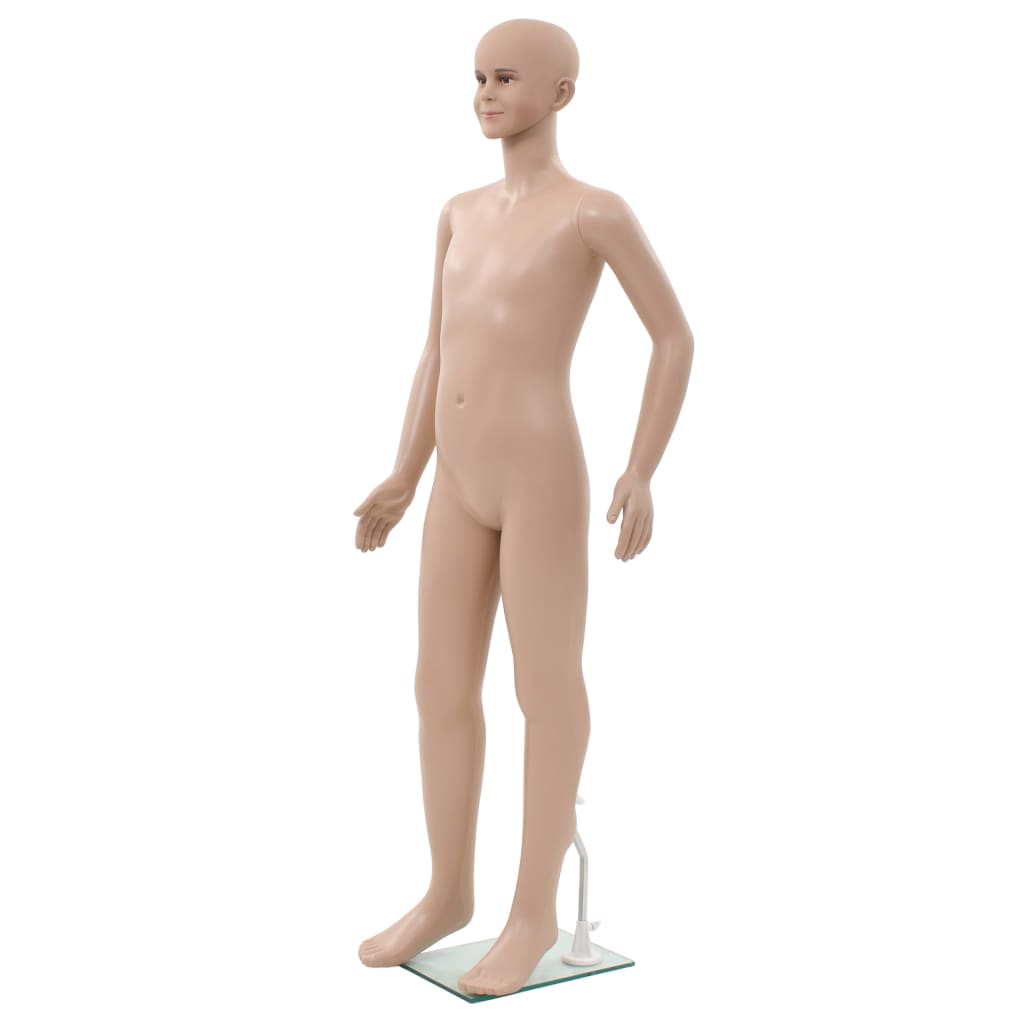Vidaxl Estalage Doll Kind mit Glasfuß 140 cm Beige