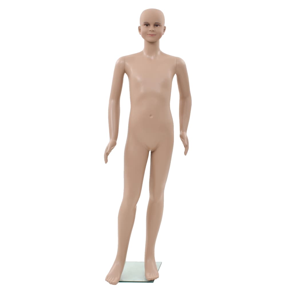 Vidaxl Estalage Doll Kind mit Glasfuß 140 cm Beige