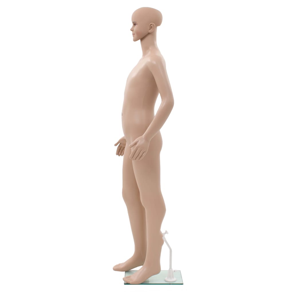 Vidaxl Estalage Doll Kind mit Glasfuß 140 cm Beige