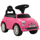 Vidaxl Walking Car Fiat 500 Pink