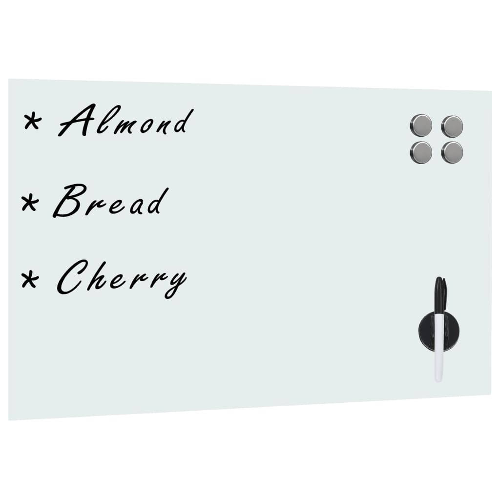 Vidaxl Whiteboard für das Wandmagnet von 60 x 40 cm Glas
