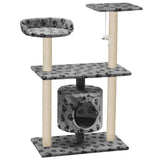 Vidaxl -Katzenkratzerpost mit Sisal -Kratzerposten 95 cm Pootprint Gray - afbeelding 2