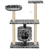 Vidaxl -Katzenkratzerpost mit Sisal -Kratzerposten 95 cm Pootprint Gray - afbeelding 3