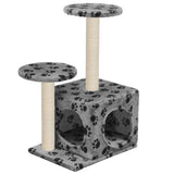 Vidaxl -Katzenkratzerposten mit Sisal -Kratzern 60 cm Pootprint Gray - afbeelding 2