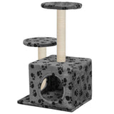 Vidaxl -Katzenkratzerposten mit Sisal -Kratzern 60 cm Pootprint Gray - afbeelding 3