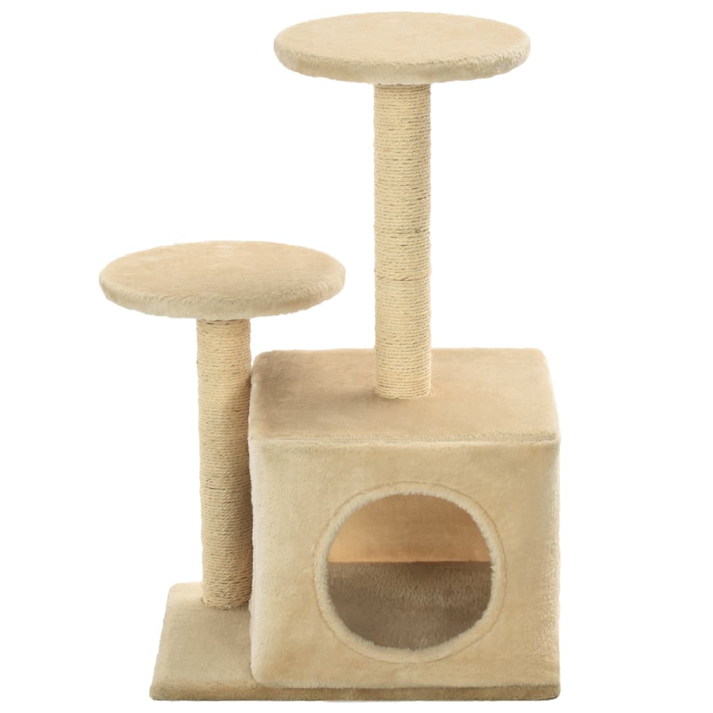VIDAXL -Katzenkratzerpfosten mit Sisal -Kratzern 60 cm Beige
