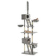 Vidaxl-Katzenkratzerpfosten mit Sisal-Kratzerpfosten 230-260 cm Grau