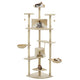 Vidaxl Cat Scraping Post mit Sisal -Kratzern 203 cm Beige und Weiß