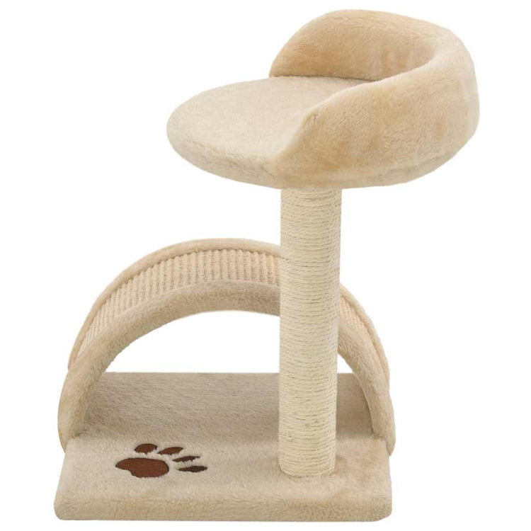 Vidaxl -Katzenkratzerpfosten mit Sisal -Kratzer nach 40 cm Beige und braun