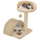 Vidaxl -Katzenkratzerpfosten mit Sisal -Kratzer nach 40 cm Beige und braun
