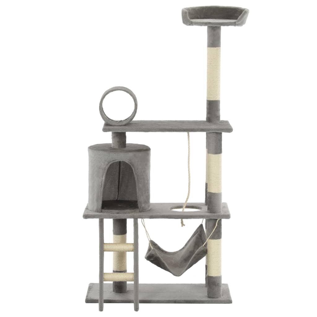 Vidaxl Cat Scraping Post mit Sisal -Kratzern 140 cm Grau