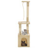 VIDAXL -Katzenkratzerpost mit Sisal -Kratzer -Pfosten 109 cm Beige