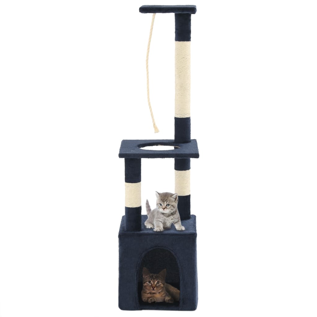 Vidaxl Cat Scraping Post mit Sisal -Kratzern 109 cm dunkelblau