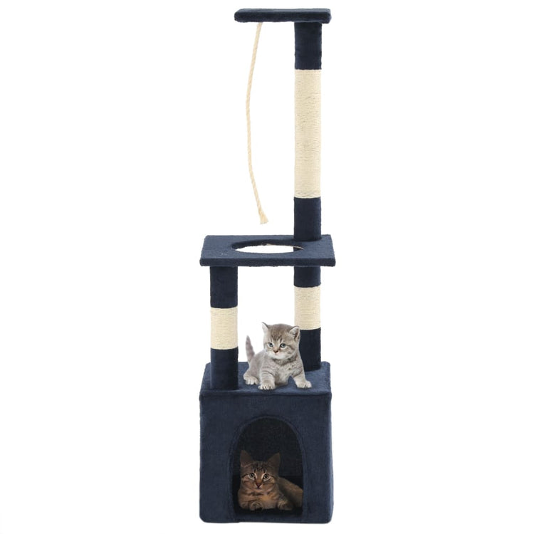 Vidaxl Cat Scraping Post mit Sisal -Kratzern 109 cm dunkelblau