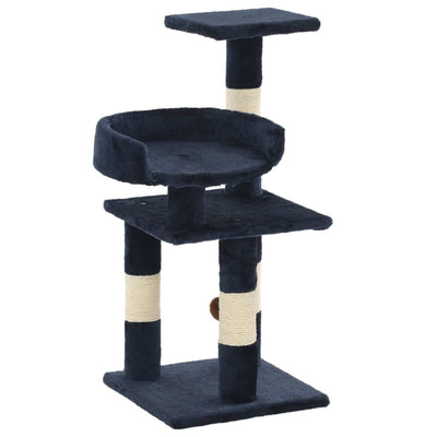 Vidaxl Cat Scraping Post mit Sisal -Kratzerpfosten 65 cm blau