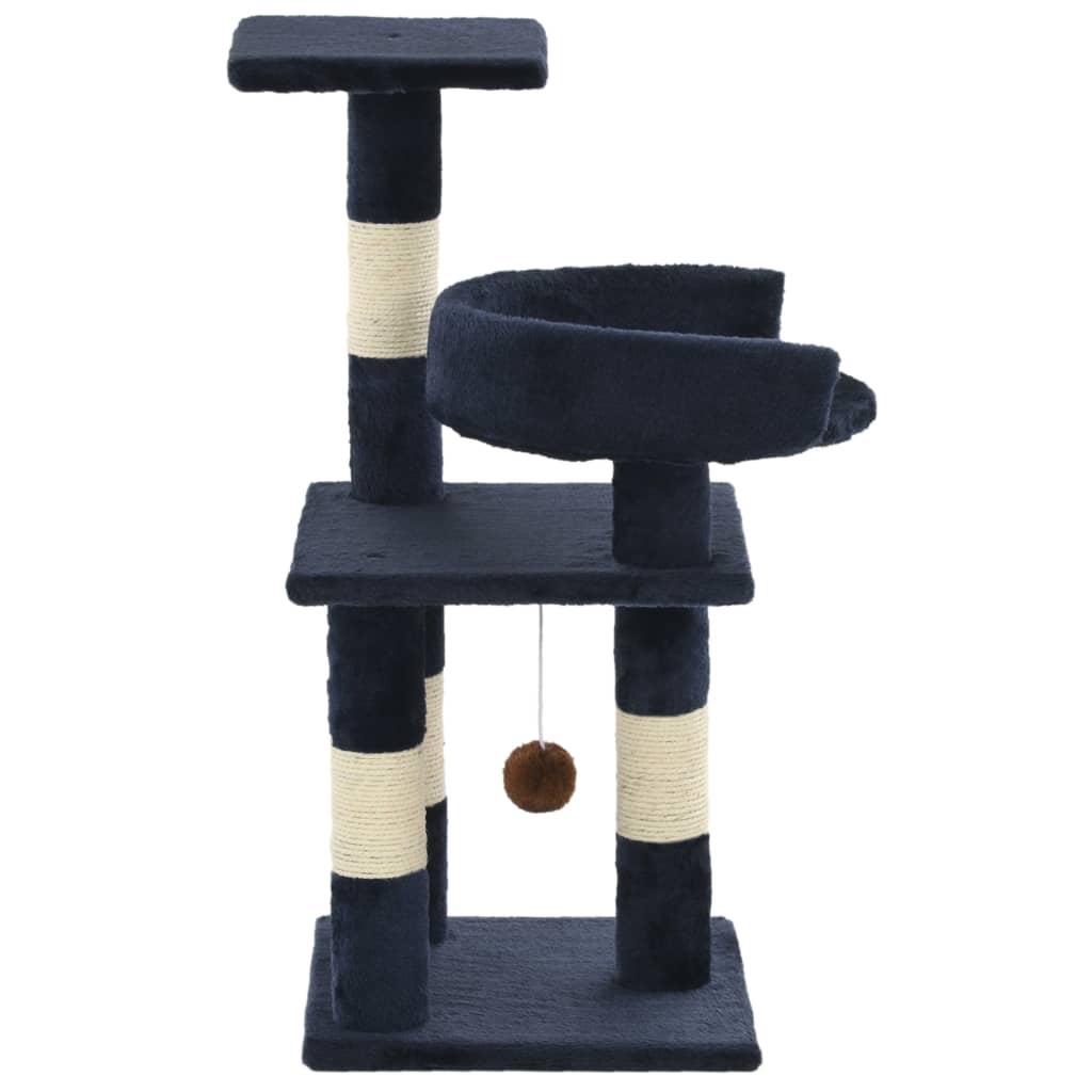 Vidaxl Cat Scraping Post mit Sisal -Kratzerpfosten 65 cm blau