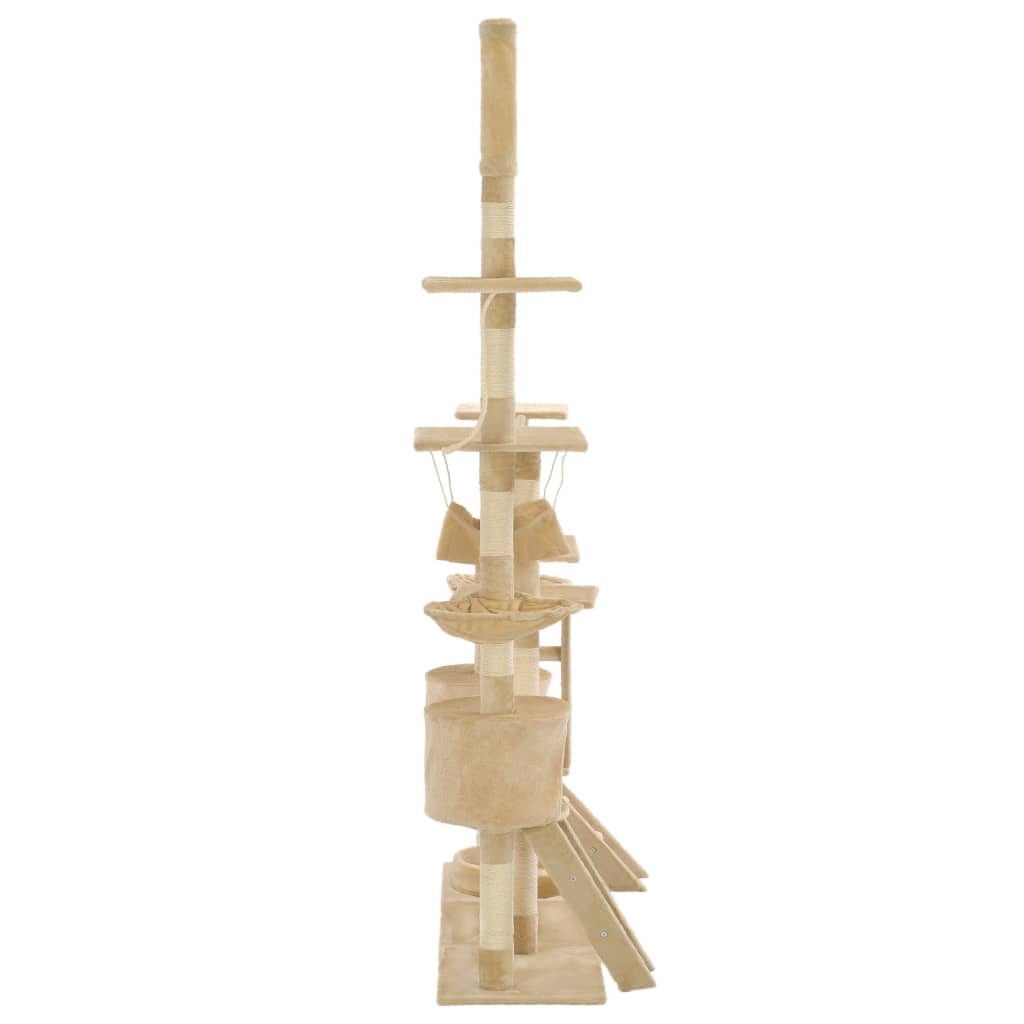 VIDAXL-Katzenkratzerpfosten mit Sisal-Kratzern 230-250 cm Beige