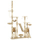 Vidaxl-Katzenpol mit Sisal-Kratzer-Pfosten 230-250 cm Pootprints Beige