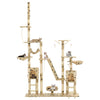 Vidaxl-Katzenpol mit Sisal-Kratzer-Pfosten 230-250 cm Pootprints Beige