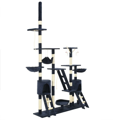 Vidaxl-Katzenkratzerpfosten mit Sisal-Kratzerpfosten 230-250 cm blau