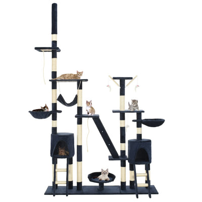 Vidaxl-Katzenkratzerpfosten mit Sisal-Kratzerpfosten 230-250 cm blau