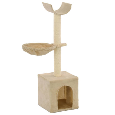 VIDAXL -Katze Kratzerpfosten mit Sisal -Kratzer -Pfosten 105 cm Beige