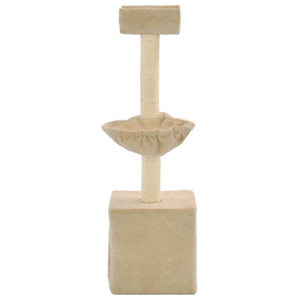 VIDAXL -Katze Kratzerpfosten mit Sisal -Kratzer -Pfosten 105 cm Beige