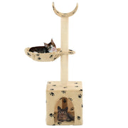 VIDAXL -Katzenkratzerpost mit Sisal -Kratzer -Posts 105 cm Pootprints Beige - afbeelding 2